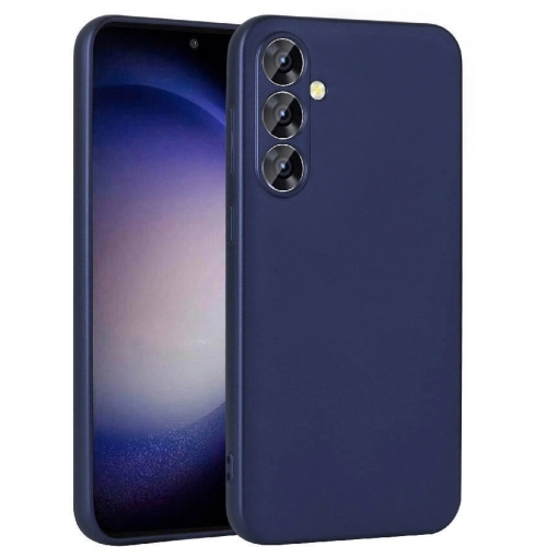 Samsung Galaxy S23 FE Kılıf İnce Soft Mat Renkli Esnek Silikon Kapak - Lacivert