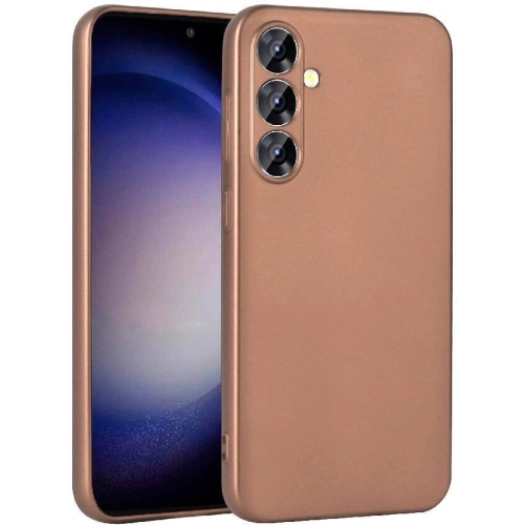 Samsung Galaxy S23 FE Kılıf İnce Soft Mat Renkli Esnek Silikon Kapak - Rose Gold