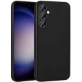 Samsung Galaxy S23 FE Kılıf İnce Soft Mat Renkli Esnek Silikon Kapak - Siyah