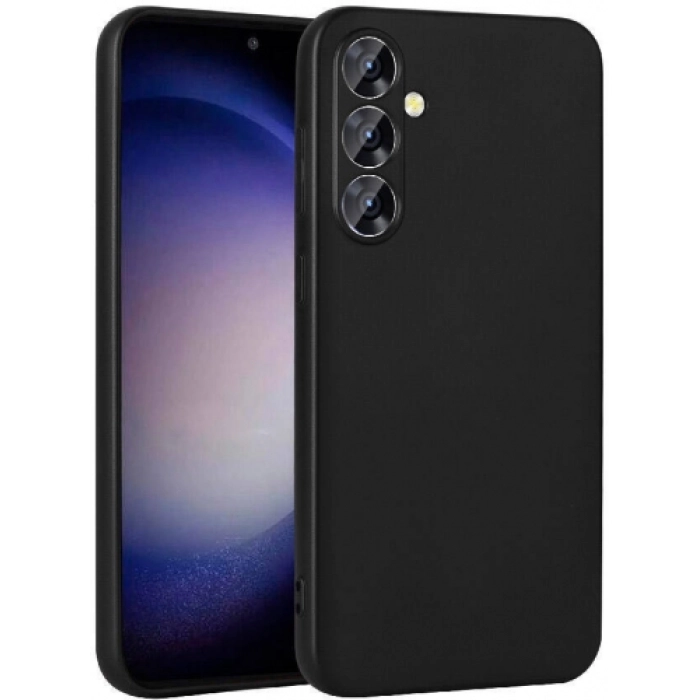 Samsung Galaxy S23 FE Kılıf İnce Soft Mat Renkli Esnek Silikon Kapak - Siyah