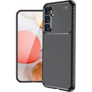 Samsung Galaxy S23 FE Kılıf Silikon Parmak İzi Bırakmayan Karbon Soft Negro Kapak - Siyah