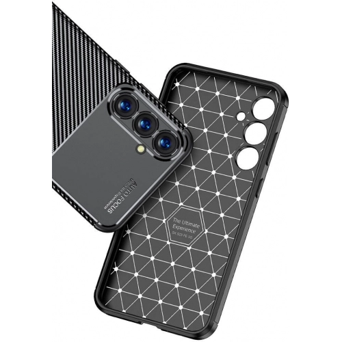 Samsung Galaxy S23 FE Kılıf Silikon Parmak İzi Bırakmayan Karbon Soft Negro Kapak - Siyah