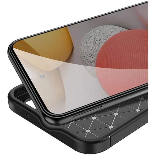 Samsung Galaxy S23 FE Kılıf Silikon Parmak İzi Bırakmayan Karbon Soft Negro Kapak - Siyah