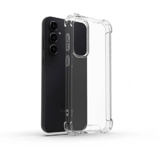 Samsung Galaxy S23 FE Kılıf Silikon Köşe Korumalı Airbag Darbe Emici Kapak - Şeffaf