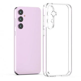 Samsung Galaxy S23 FE Kılıf Lux Korumalı Kenarları Silikon Arkası Sert Coss Kapak - Şeffaf