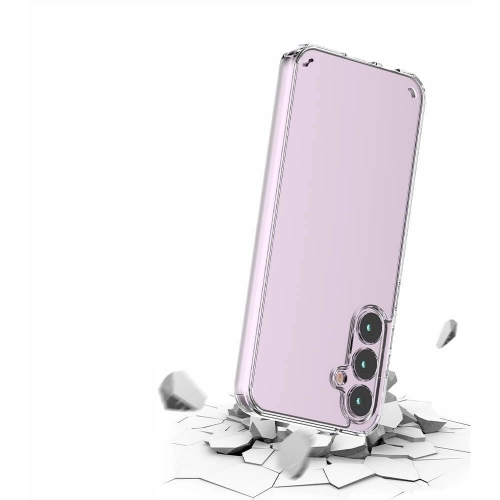 Samsung Galaxy S23 FE Kılıf Lux Korumalı Kenarları Silikon Arkası Sert Coss Kapak - Şeffaf