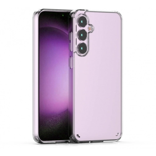 Samsung Galaxy S23 FE Kılıf Lux Korumalı Kenarları Silikon Arkası Sert Coss Kapak - Şeffaf