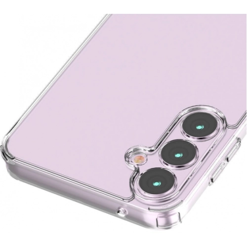 Samsung Galaxy S23 FE Kılıf Lux Korumalı Kenarları Silikon Arkası Sert Coss Kapak - Şeffaf