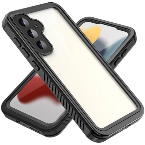 Samsung Galaxy S23 FE Kılıf Su Geçirmez Toza Dayanıklı IP68 Sertifikalı 360 Tam Koruma Kapak - Siyah