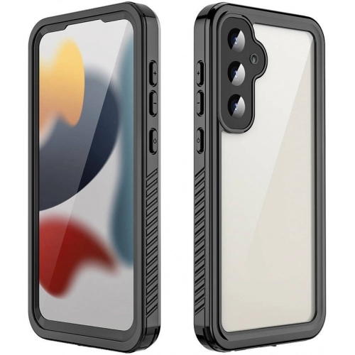 Samsung Galaxy S23 FE Kılıf Su Geçirmez Toza Dayanıklı IP68 Sertifikalı 360 Tam Koruma Kapak - Siyah