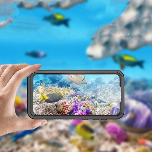 Samsung Galaxy S23 FE Kılıf Su Geçirmez Toza Dayanıklı IP68 Sertifikalı 360 Tam Koruma Kapak - Siyah