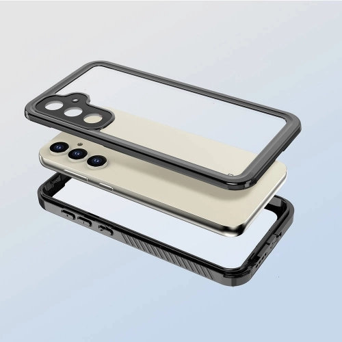 Samsung Galaxy S23 FE Kılıf Su Geçirmez Toza Dayanıklı IP68 Sertifikalı 360 Tam Koruma Kapak - Siyah