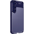 Samsung Galaxy S23 Kılıf Silikon Parmak İzi Bırakmayan Karbon Soft Negro Kapak - Lacivert