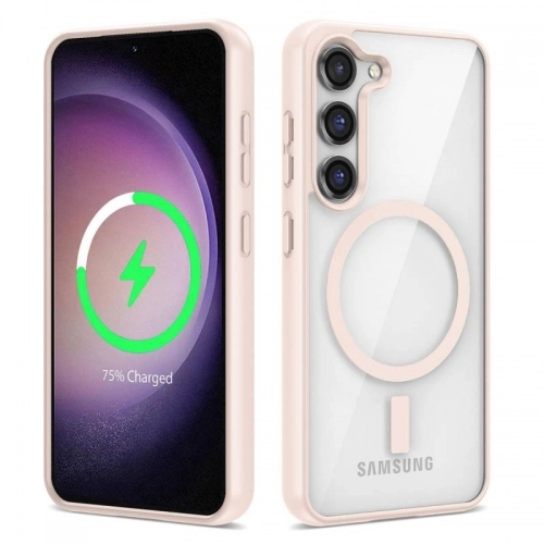 Samsung Galaxy S23 Kılıf Magsafe Wireless Şarj Özellikli Silikon Zore Ege Kapak - Yeşil