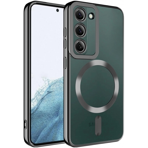 Samsung Galaxy S23 Kılıf Magsafe Wireless Şarj Özellikli Zore Setro Silikon - Siyah