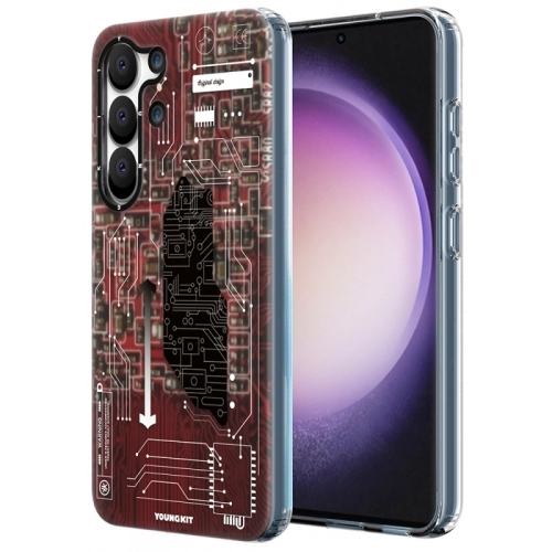 Samsung Galaxy S23 Kılıf Orjinal Lisanslı YoungKit Technology Serisi QC Kapak - Beyaz