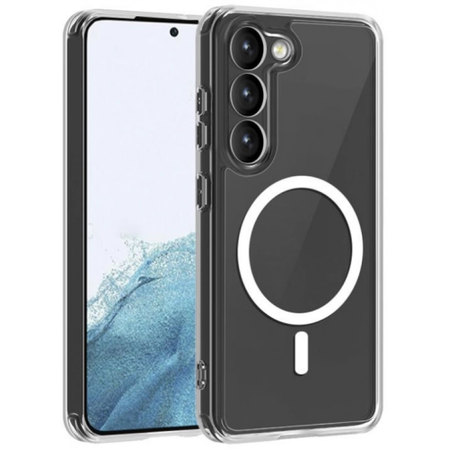 Samsung Galaxy S23 Kılıf Şeffaf Magsafe Wireless Özellikli Kapak
