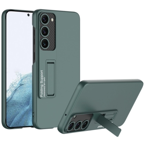 Samsung Galaxy S23 Kılıf Zore Standlı Mat Ays Kapak - Siyah