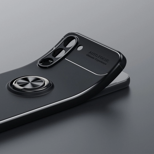 Samsung Galaxy S23 Plus Kılıf Renkli Silikon Yüzüklü Standlı Auto Focus Ravel Kapak - Kırmızı