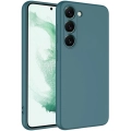 Samsung Galaxy S23 Plus Kılıf İçi Kadife Mat Mara Lansman Silikon Kapak  - Yeşil