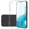 Samsung Galaxy S23 Plus Kılıf Kamera Korumalı Esnek Silikon Kapak - Şeffaf