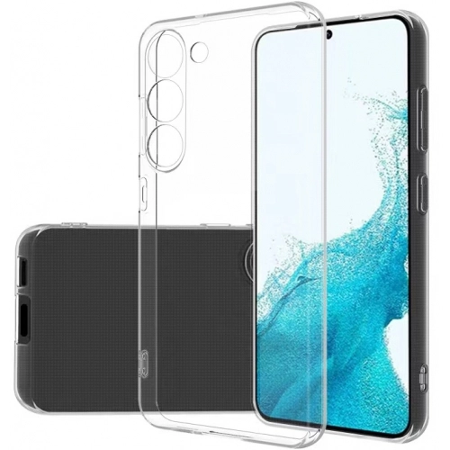 Samsung Galaxy S23 Plus Kılıf Kamera Korumalı Esnek Silikon Kapak - Şeffaf