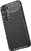 Samsung Galaxy S23 Plus Kılıf Karbon Serisi Mat Fiber Silikon Negro Kapak - Lacivert