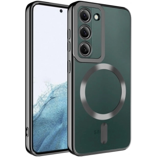 Samsung Galaxy S23 Plus Kılıf Magsafe Wireless Şarj Özellikli Zore Setro Silikon - Siyah