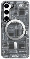 Samsung Galaxy S23 Plus Kılıf Orjinal Lisanslı Magsafe Özellikli YoungKit Technology Serisi QC Kapak - Siyah