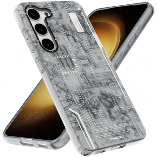 Samsung Galaxy S23 Plus Kılıf Orjinal Lisanslı YoungKit Technology Serisi QC Kapak - Beyaz