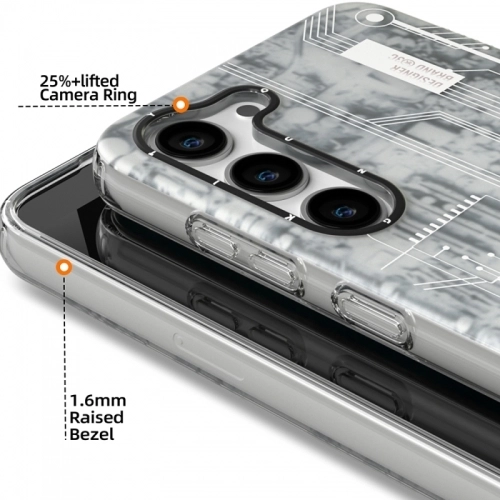 Samsung Galaxy S23 Plus Kılıf Orjinal Lisanslı YoungKit Technology Serisi QC Kapak - Beyaz