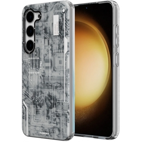 Samsung Galaxy S23 Plus Kılıf Orjinal Lisanslı YoungKit Technology Serisi QC Kapak - Siyah