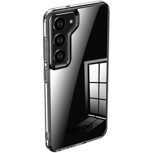 Samsung Galaxy S23 Plus Kılıf Volks Serisi Kenarları Silikon Arkası Şeffaf Sert Kapak - Siyah