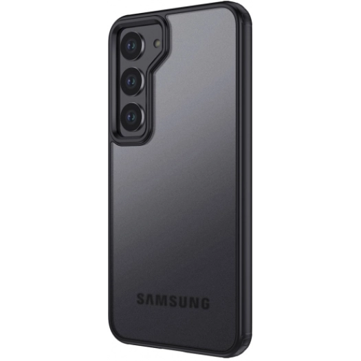 Samsung Galaxy S23 Plus Kılıf Volks Serisi Kenarları Silikon Arkası Şeffaf Sert Kapak - Siyah