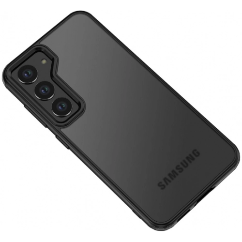 Samsung Galaxy S23 Plus Kılıf Volks Serisi Kenarları Silikon Arkası Şeffaf Sert Kapak - Siyah