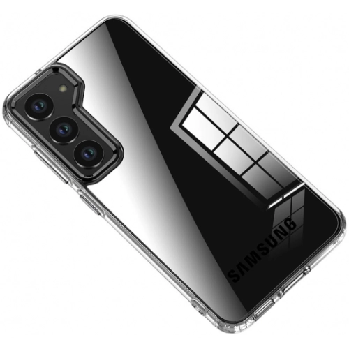 Samsung Galaxy S23 Plus Kılıf Volks Serisi Kenarları Silikon Arkası Şeffaf Sert Kapak - Siyah