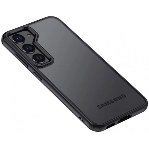 Samsung Galaxy S23 Plus Kılıf Volks Serisi Kenarları Silikon Arkası Şeffaf Sert Kapak - Siyah