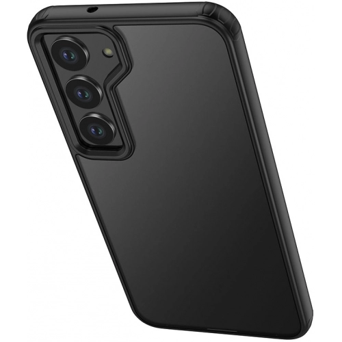 Samsung Galaxy S23 Plus Kılıf Volks Serisi Kenarları Silikon Arkası Şeffaf Sert Kapak - Siyah