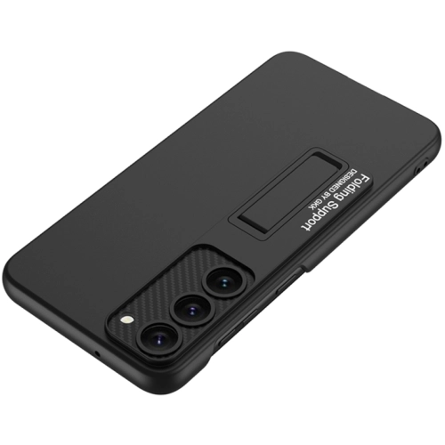 Samsung Galaxy S23 Plus Kılıf Zore Standlı Mat Ays Kapak - Siyah