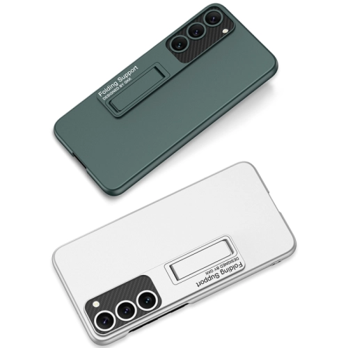 Samsung Galaxy S23 Plus Kılıf Zore Standlı Mat Ays Kapak - Siyah