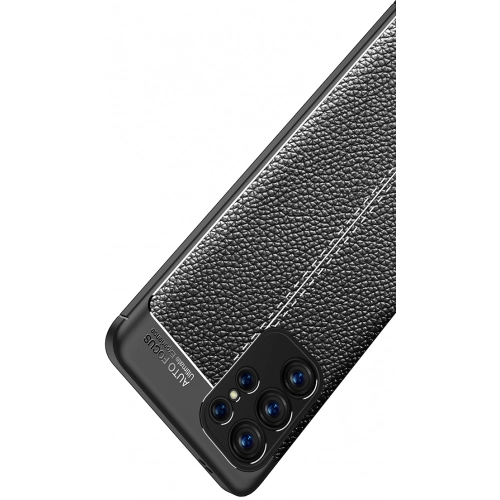 Samsung Galaxy S23 Ultra Kılıf Deri Görünümlü Lüks Parmak İzi Bırakmaz Niss Silikon Kapak - Siyah