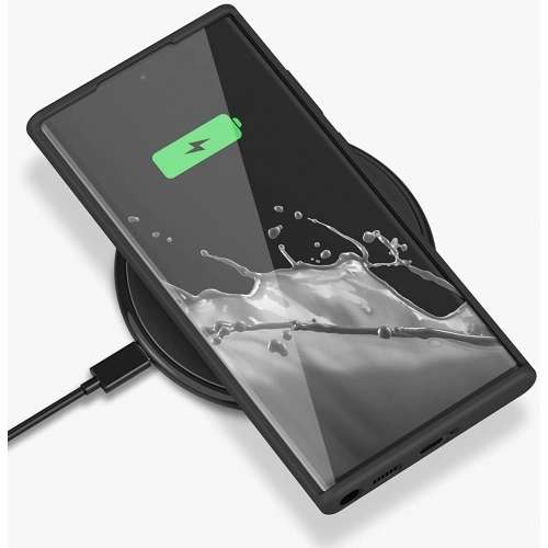 Samsung Galaxy S23 Ultra Kılıf İnce Soft Mat Renkli Esnek Silikon Kapak - Lacivert