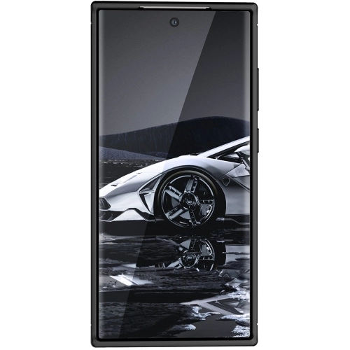 Samsung Galaxy S23 Ultra Kılıf Silikon Parmak İzi Bırakmayan Karbon Soft Negro Kapak - Siyah