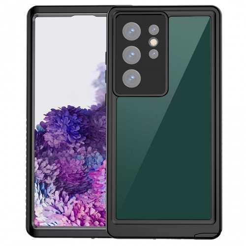 Samsung Galaxy S23 Ultra Kılıf Su Geçirmez Toza Dayanıklı IP68 Sertifikalı 360 Tam Koruma Kapak - Siyah