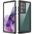 Samsung Galaxy S23 Ultra Kılıf Su Geçirmez Toza Dayanıklı IP68 Sertifikalı 360 Tam Koruma Kapak - Siyah