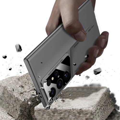 Samsung Galaxy S23 Ultra Kılıf Ultra İnce Kameralı Korumalı Sert Rubber Procase Kapak - Siyah