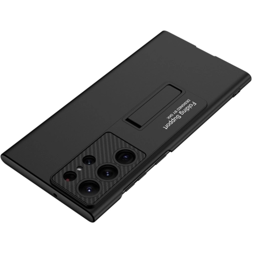 Samsung Galaxy S23 Ultra Kılıf Zore Standlı Mat Ays Kapak - Gümüş