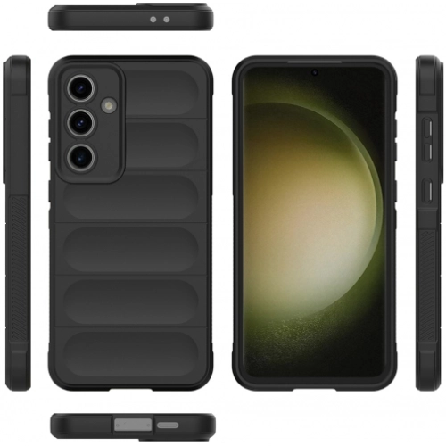 Samsung Galaxy S24 FE Kılıf Esnek TPU Oyuklu Arka Yüzey Tasarımlı Zore Etnik Silikon Kapak - Kırmızı