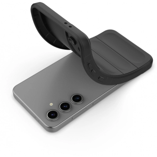 Samsung Galaxy S24 FE Kılıf Esnek TPU Oyuklu Arka Yüzey Tasarımlı Zore Etnik Silikon Kapak - Kırmızı