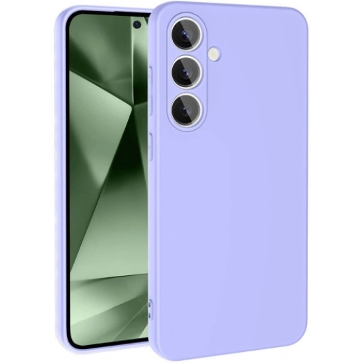 Samsung Galaxy S24 FE Kılıf İçi Kadife Mat Mara Lansman Silikon Kapak  - Lila